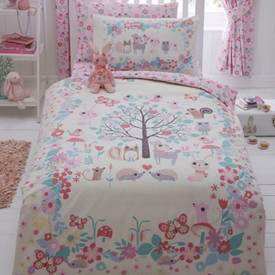 Kids' ivory 'Little Owl and Friends' bedding set